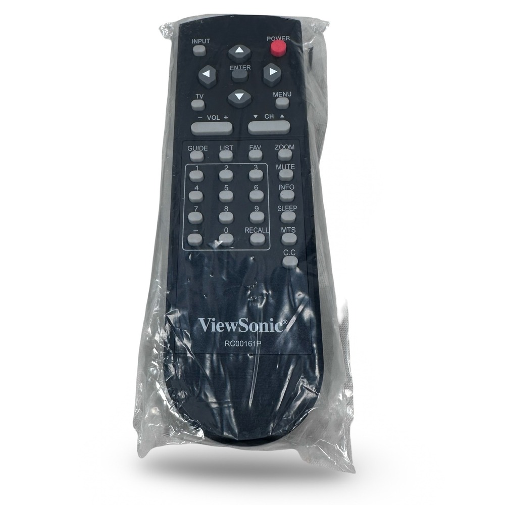 ViewSonic RC00161P TV Remote Control Black Gray Buttons OEM Replacement